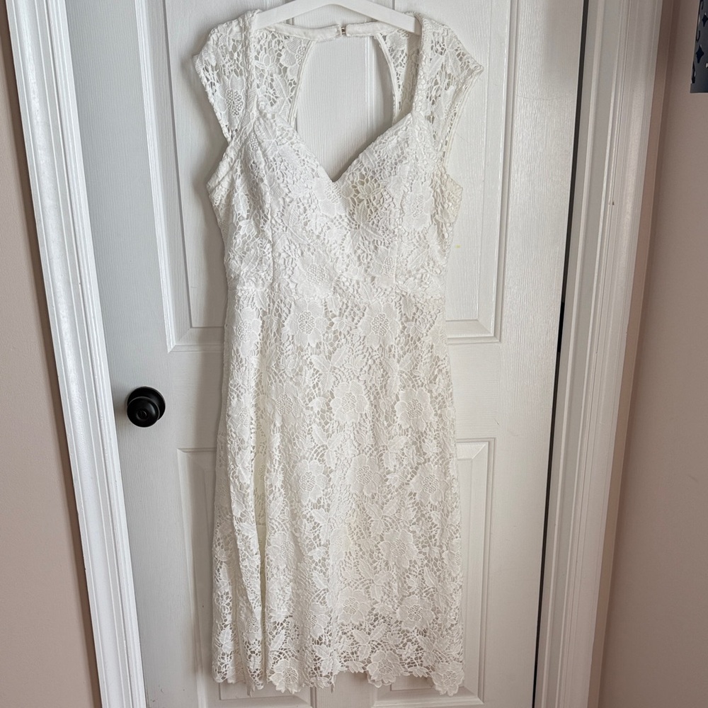 Guess White Lace Wedding Dress